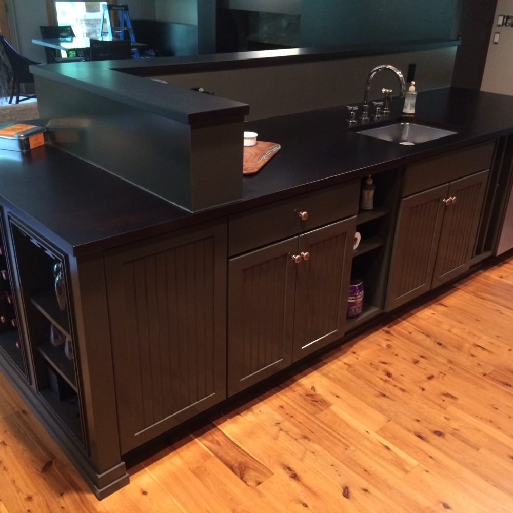 lacquer finish custom kitchen island