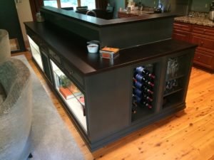 lacquer finish custom kitchen island