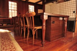 hand scraped alder kitchen island