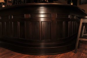 elegant oak irish bar