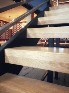 commercial white oak stair treads