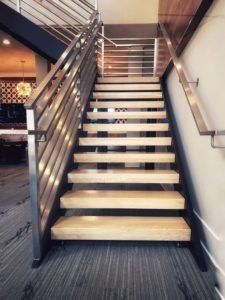 commercial white oak stair treads