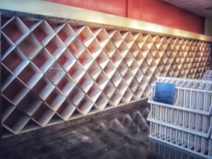 custom built commercial wine rack