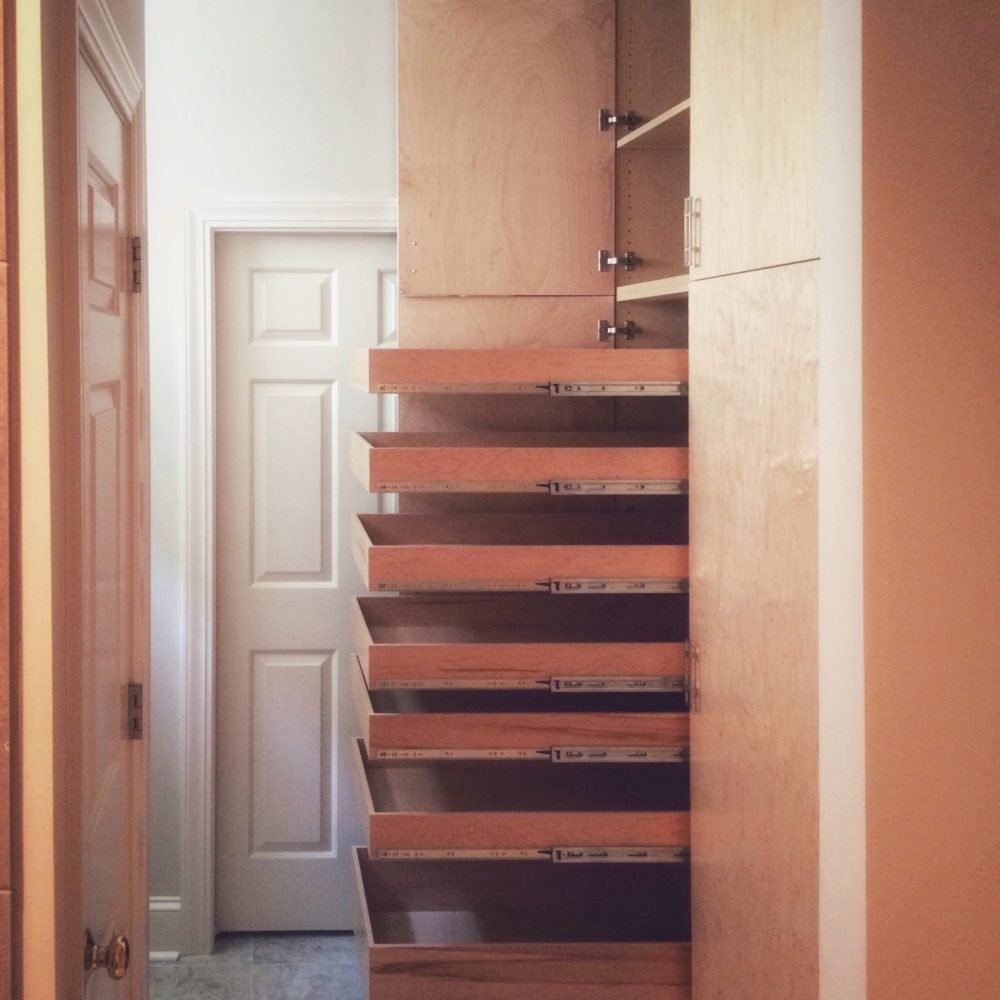 flat paneled storage pantry cabinet