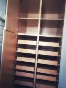 flat paneled storage pantry cabinet