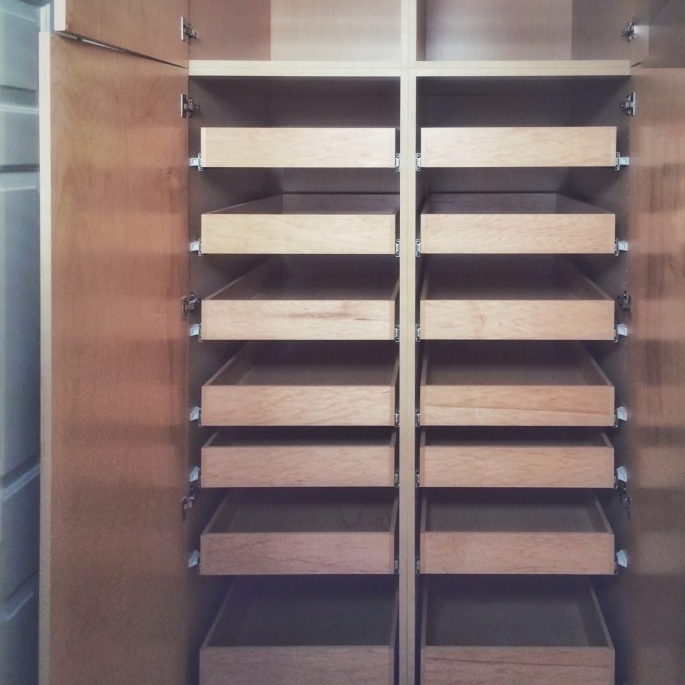 flat paneled storage pantry cabinet
