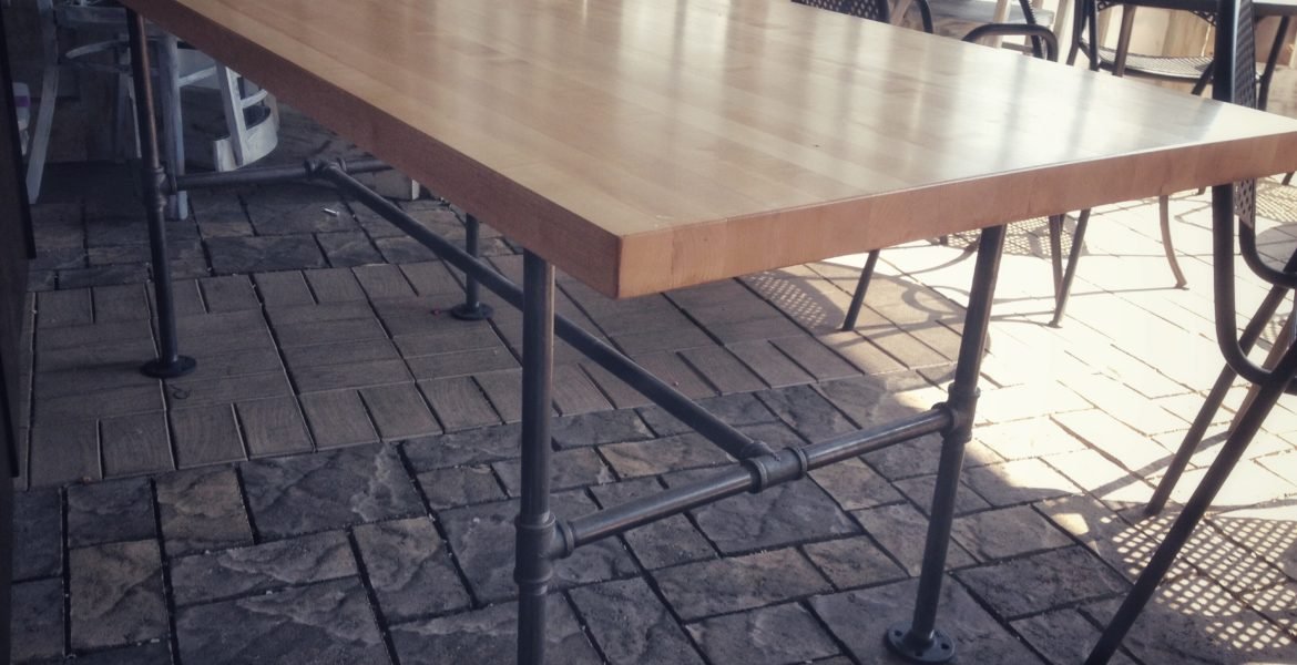 maple outdoor restaurant dining table